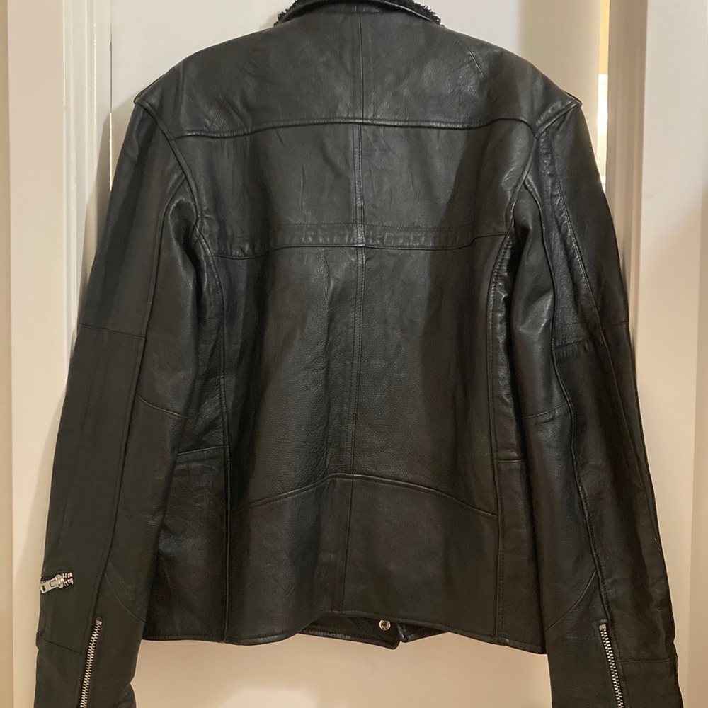Deadwood Avery Recycled Men’s Leather Jacket | 48 - Picture 8 of 11